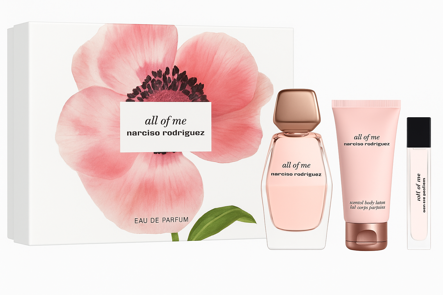 Narciso Rodriguez All of Me Eau de Parfum 90ml + EDP 10ml + Lait corps 50ml